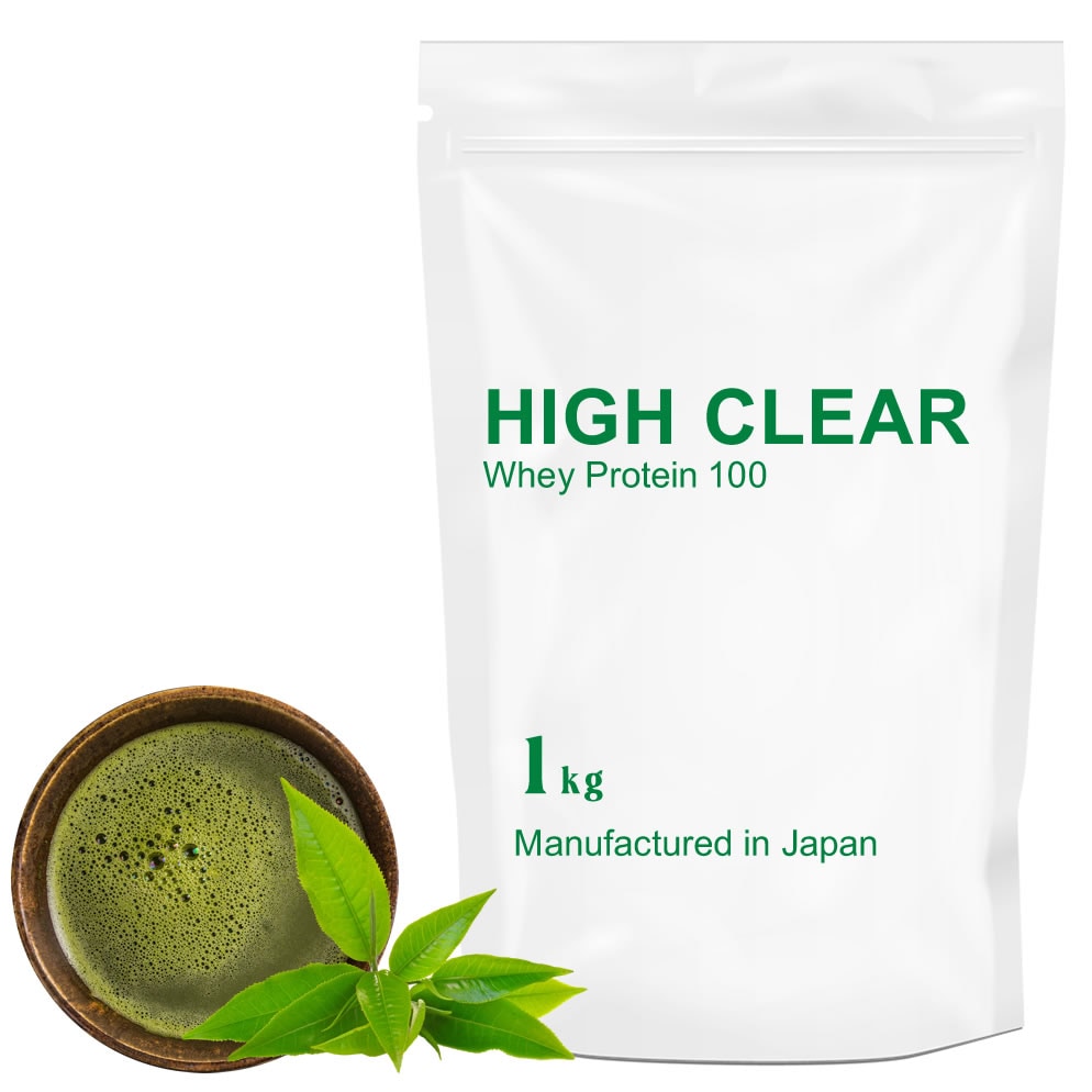 【HIGH CLEAR】WPCホエイプロテイン100 プレミアム抹茶味 / 1kg(約40回分)