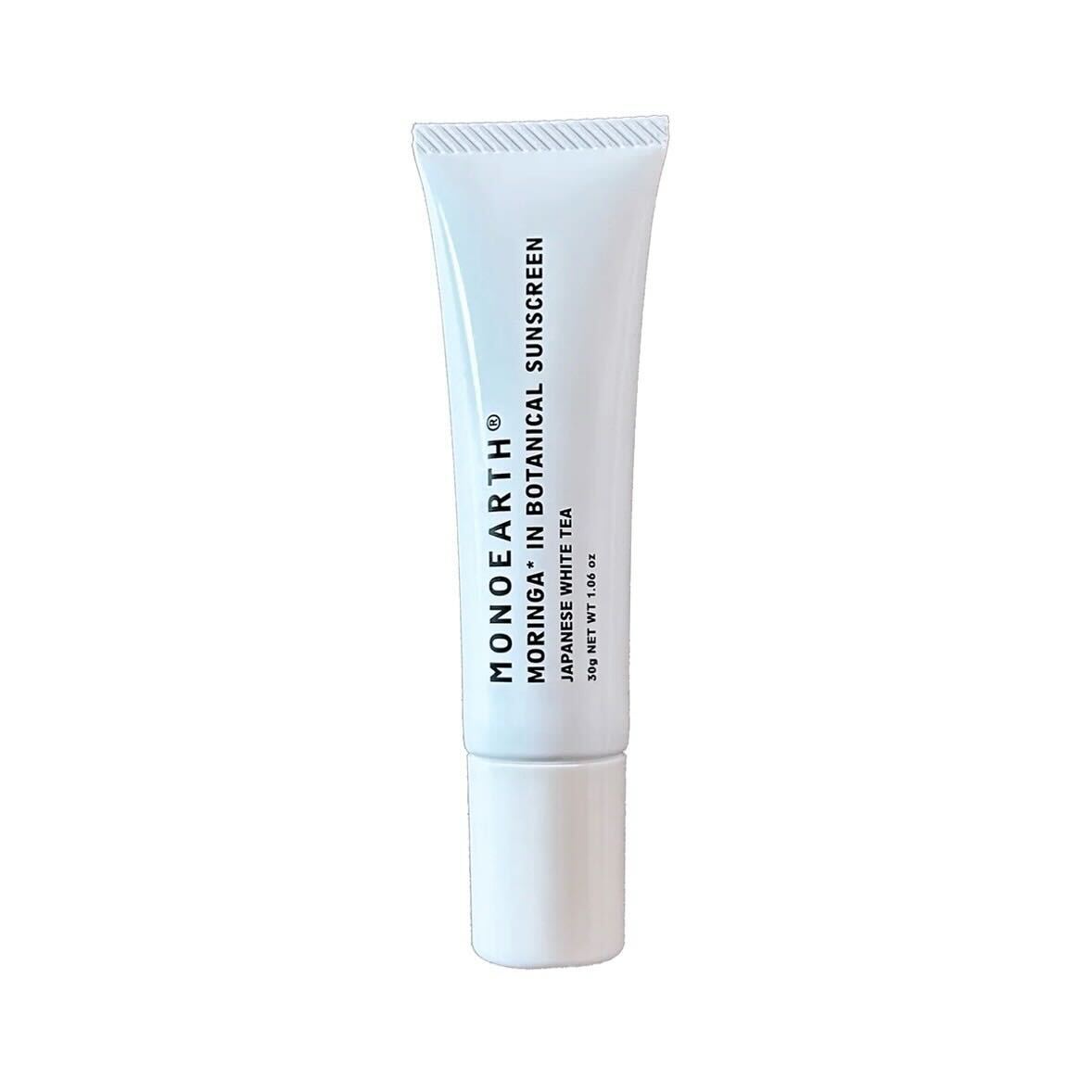 【モノアース】モリンガ イン ボタニカル サンスクリーン/ジャパニーズホワイトティー(和白茶)の香り 30g <日焼け止め・化粧下地>