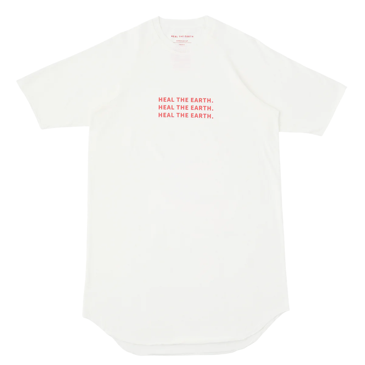 【モノアース】トラヴィス丸胴プリントラグランTシャツ