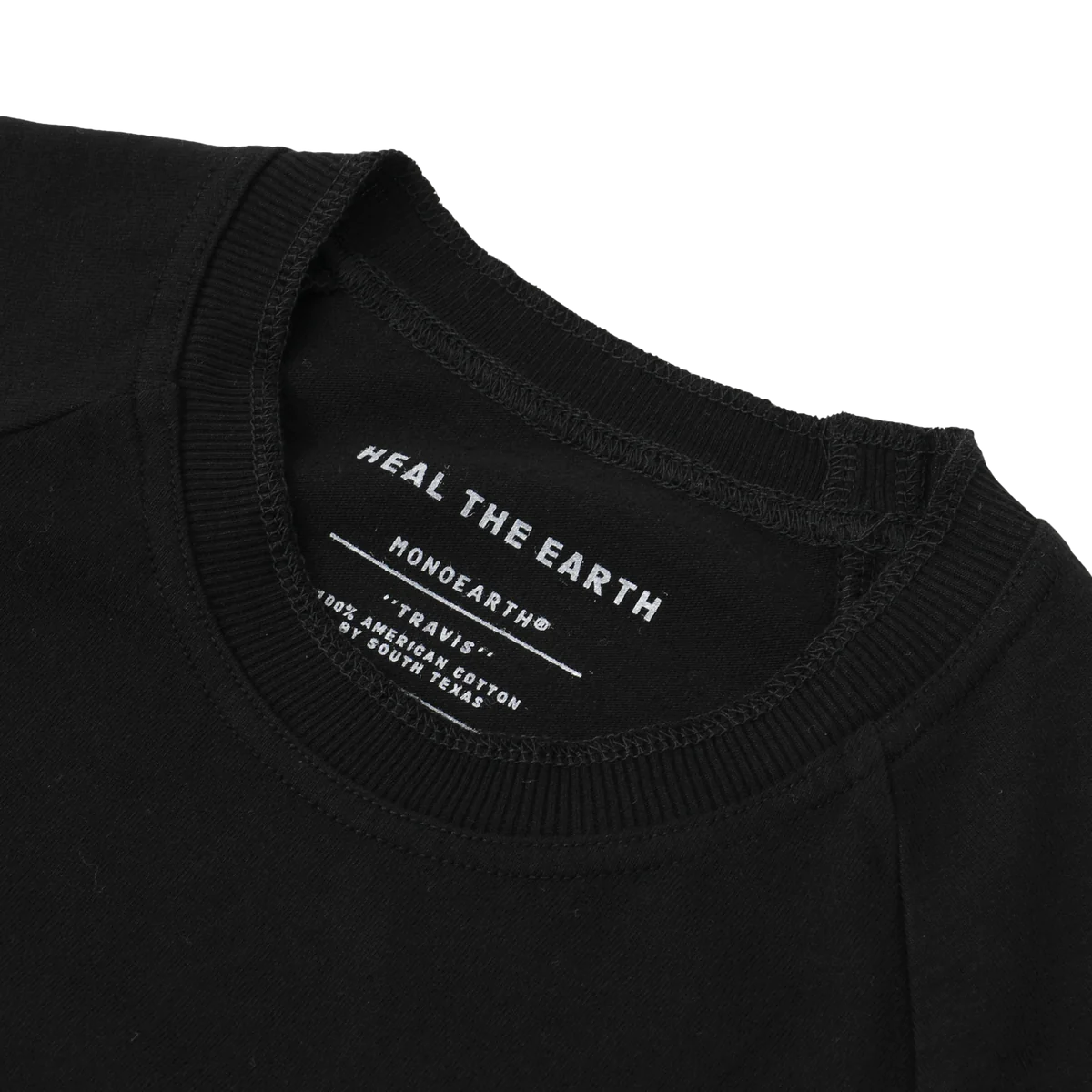 【モノアース】トラヴィス丸胴プリントラグランTシャツ