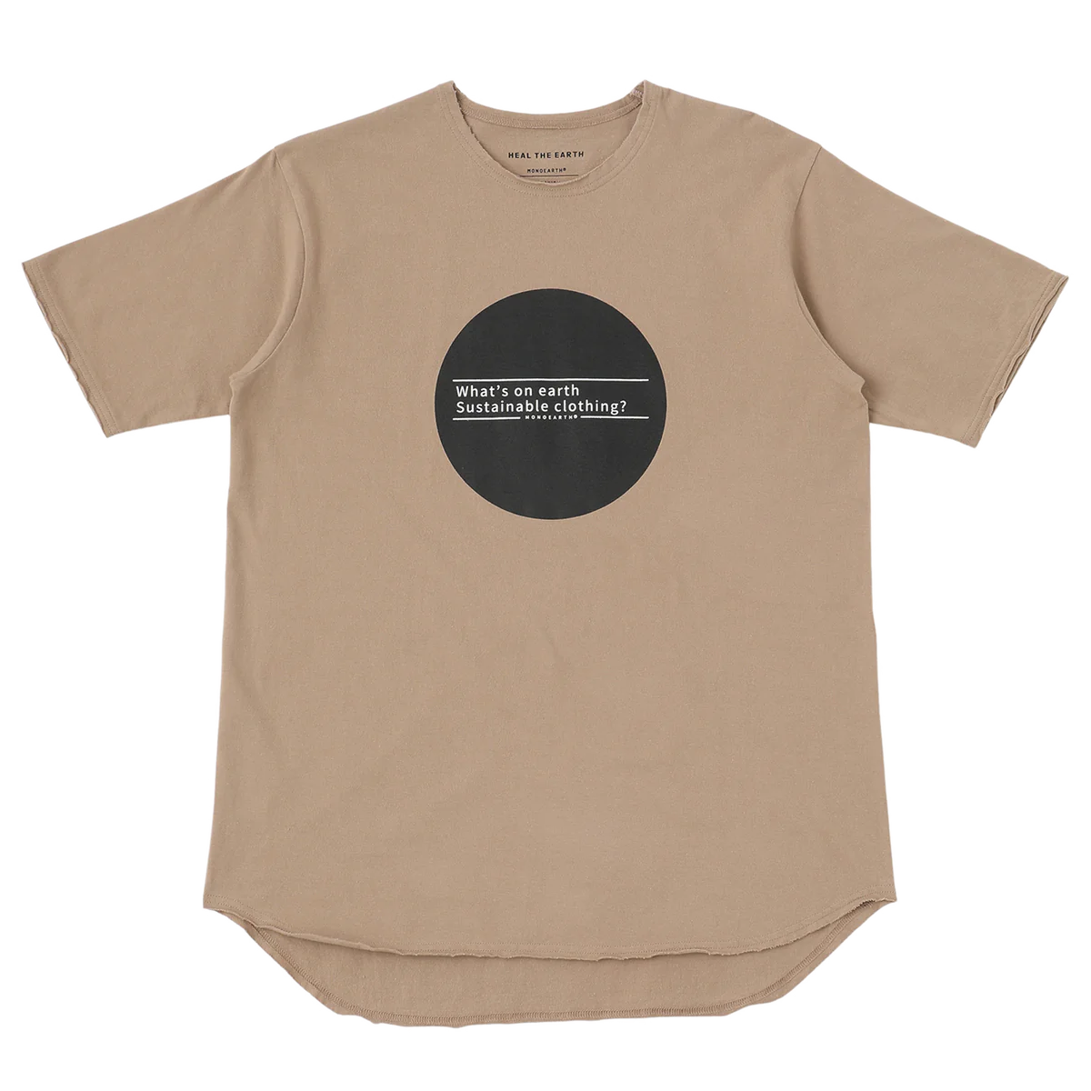 【モノアース】トラヴィス丸胴プリントクルーネックTシャツ